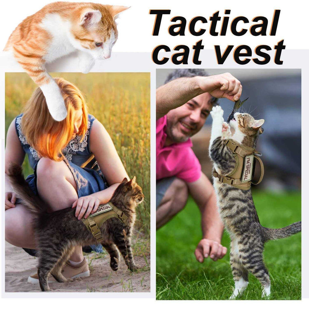 Tactical Cat Harness Soft Mesh Adjustable Pet Vest Harness W5172