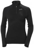 Black Merino 1/2 Zip Top B43919