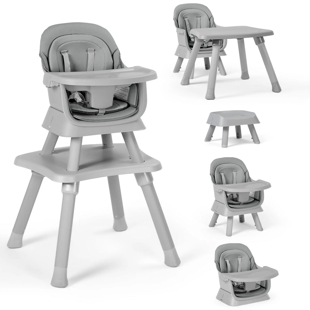8 in 1 Black Baby High Chair W1881