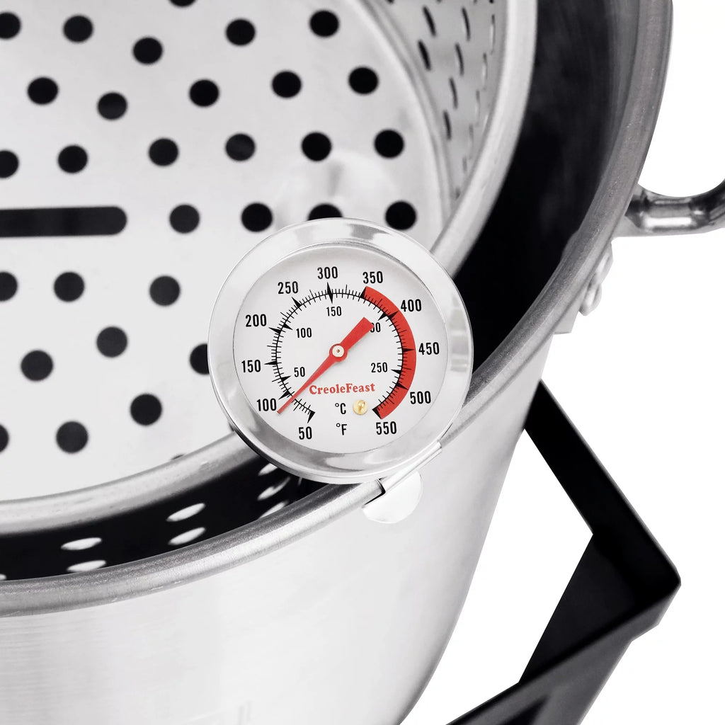 30 Qt. Turkey and 10 Qt. Fish Fryer Boiler Steamer Kit with Marinade Injector G9408