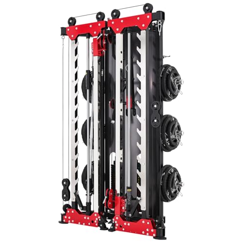 Folding Home Gym Smith Machine with Pulley System K377649
