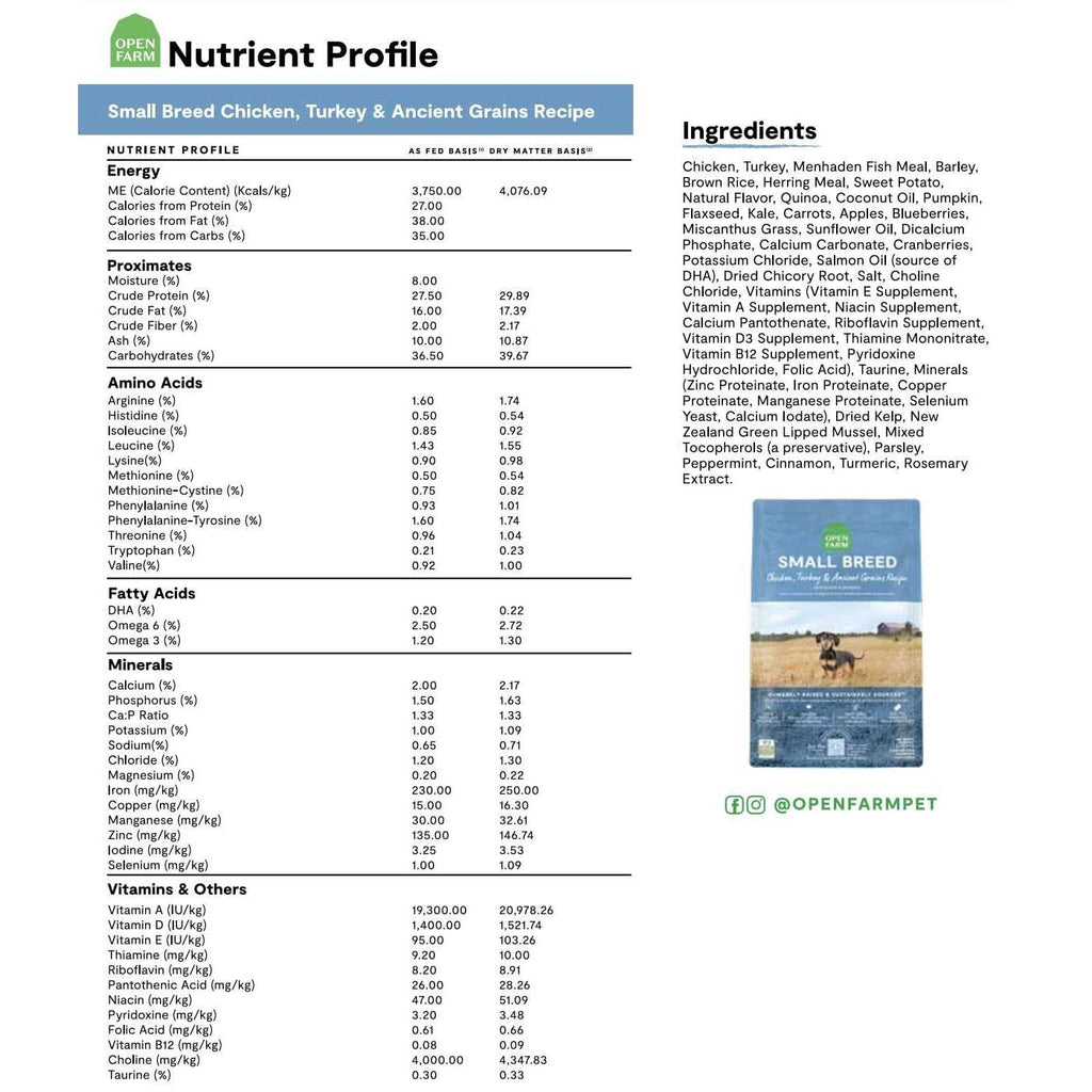 Small Breed Grain-Free Dry Dog Food X8457
