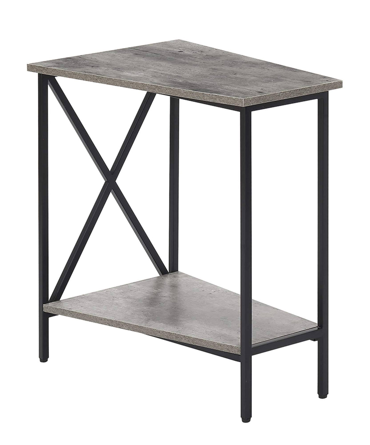 Black Wedge End Table E4710