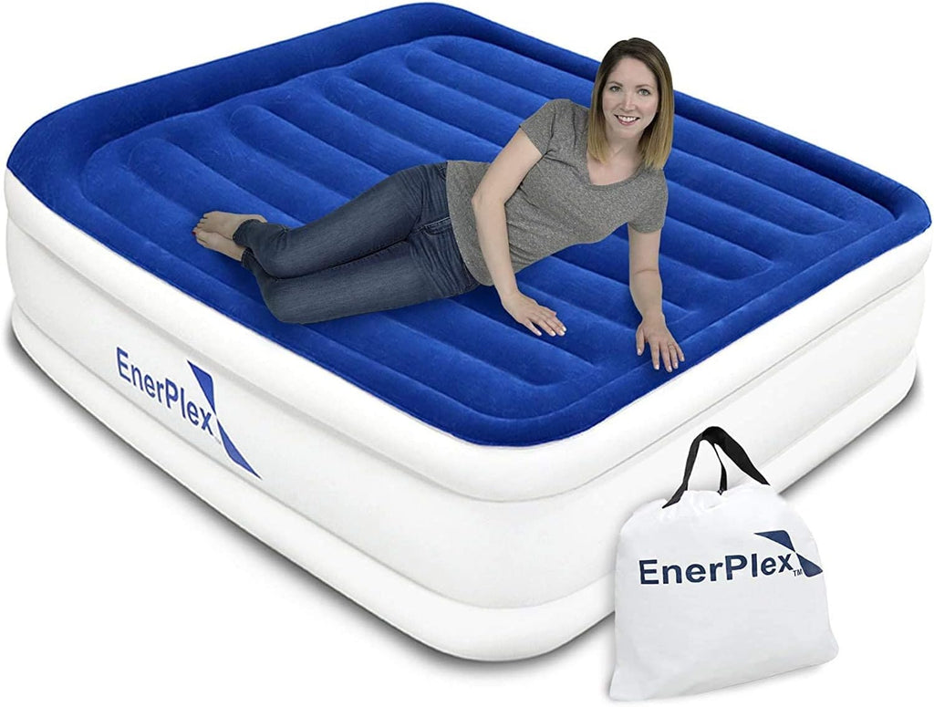 Queen Inflatable Air Mattress with Built-in Dual Pump T420295