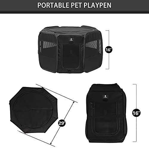 Portable Foldable Pet Playpen 600D Oxford Cloth T691448