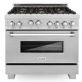 36 in. Gas Burner/Gas Oven Stainless with Brass Burners H593