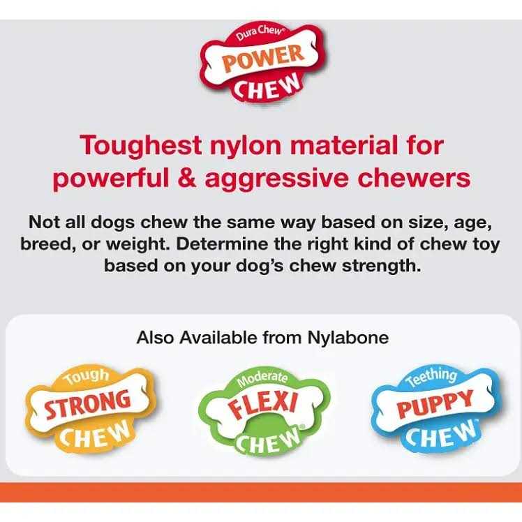 Power Chew Cheese Bone Dog Toy I617