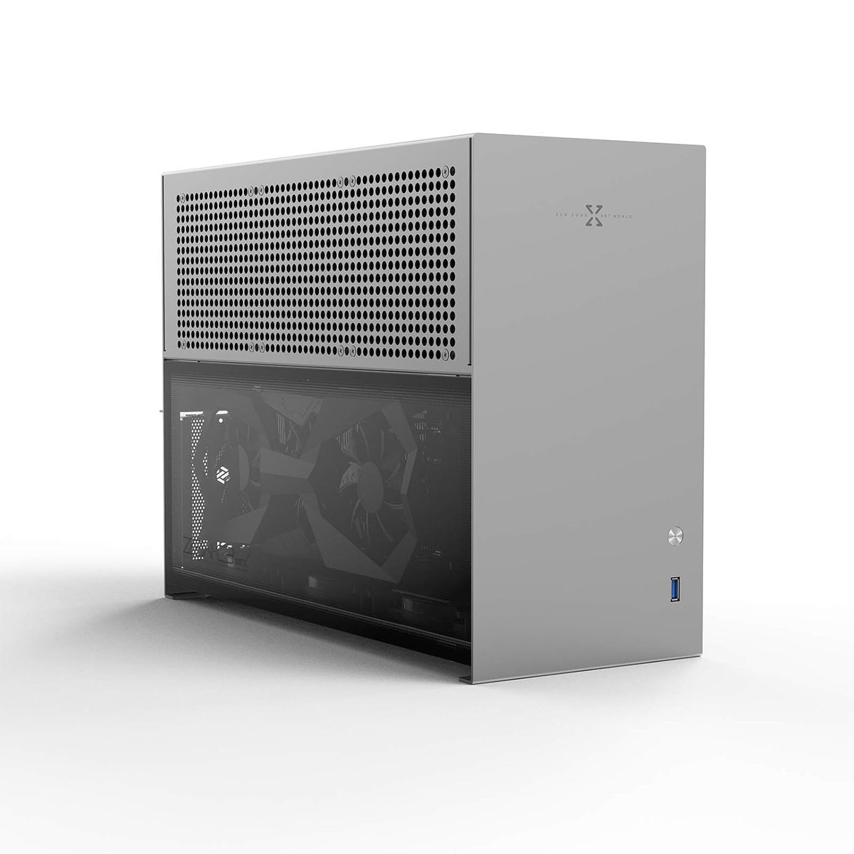 Aluminum MATX Desktop PC Case Tower Chassis D743