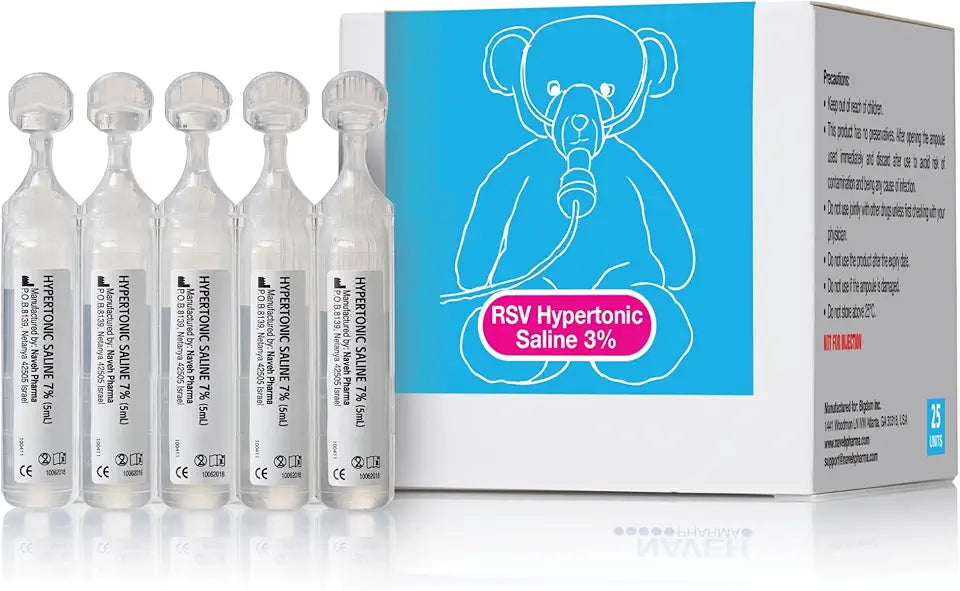 3% Hypertonic Saline Solution 25 Vials of 0.17 FL OZ D550861