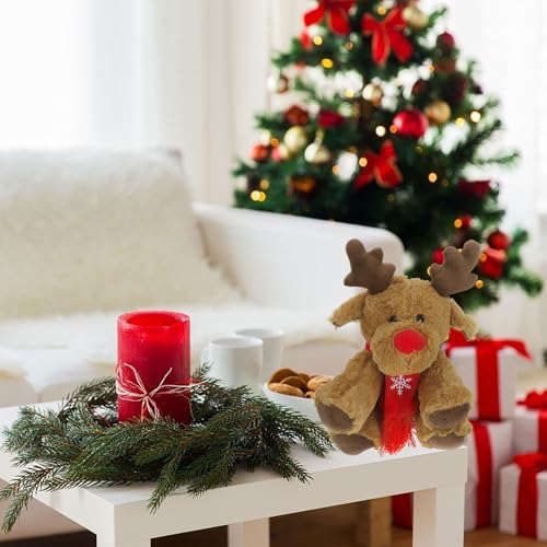 Light Brown Plush Reindeer Stuffed Animal Toy W8180