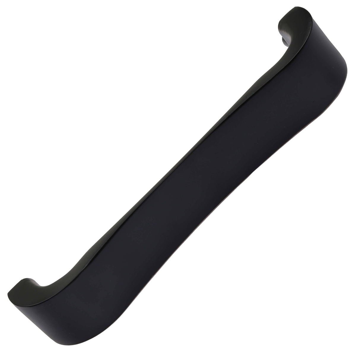 Matte Black Curved Flat Cabinet Pull Handles, Pack of 25 O815211
