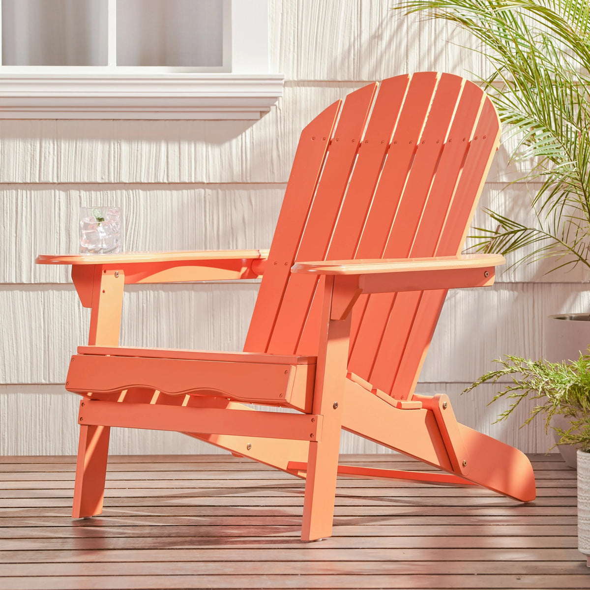 Acacia Wood Adirondack Chair L36080