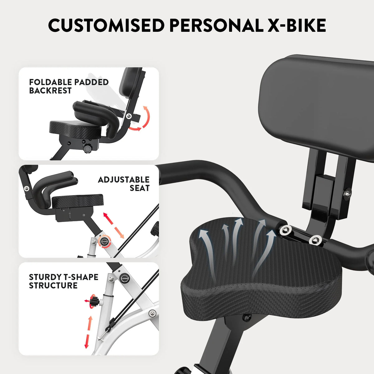 Folding Exercise Bike with 8 Level Adjustable Magnetic Resistance C84453