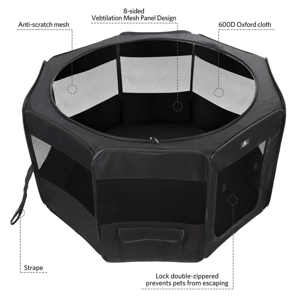Portable Foldable Pet Playpen 600D Oxford Cloth T691448
