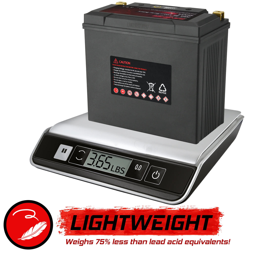 12V 18Ah 550CCA LiFePO4 Lithium Motorcycle Battery U324
