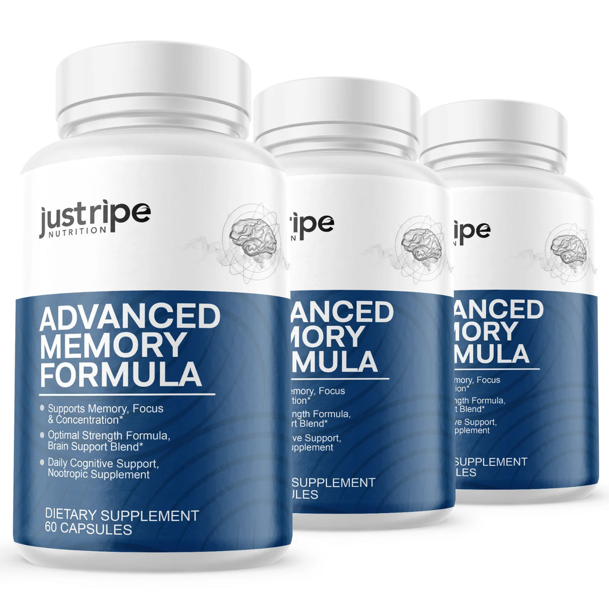 3 Pack Advanced Memory Formula Brain Supplement A206767