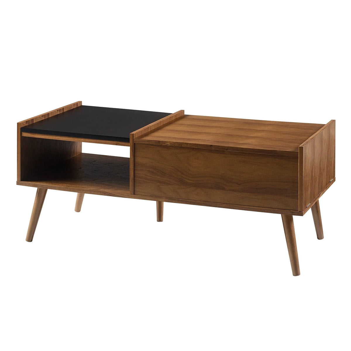 Walnut Black Coffee Table I748