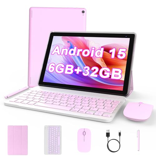 Black 10 inch Android Tablet with Keyboard Case Mouse Stylus R827