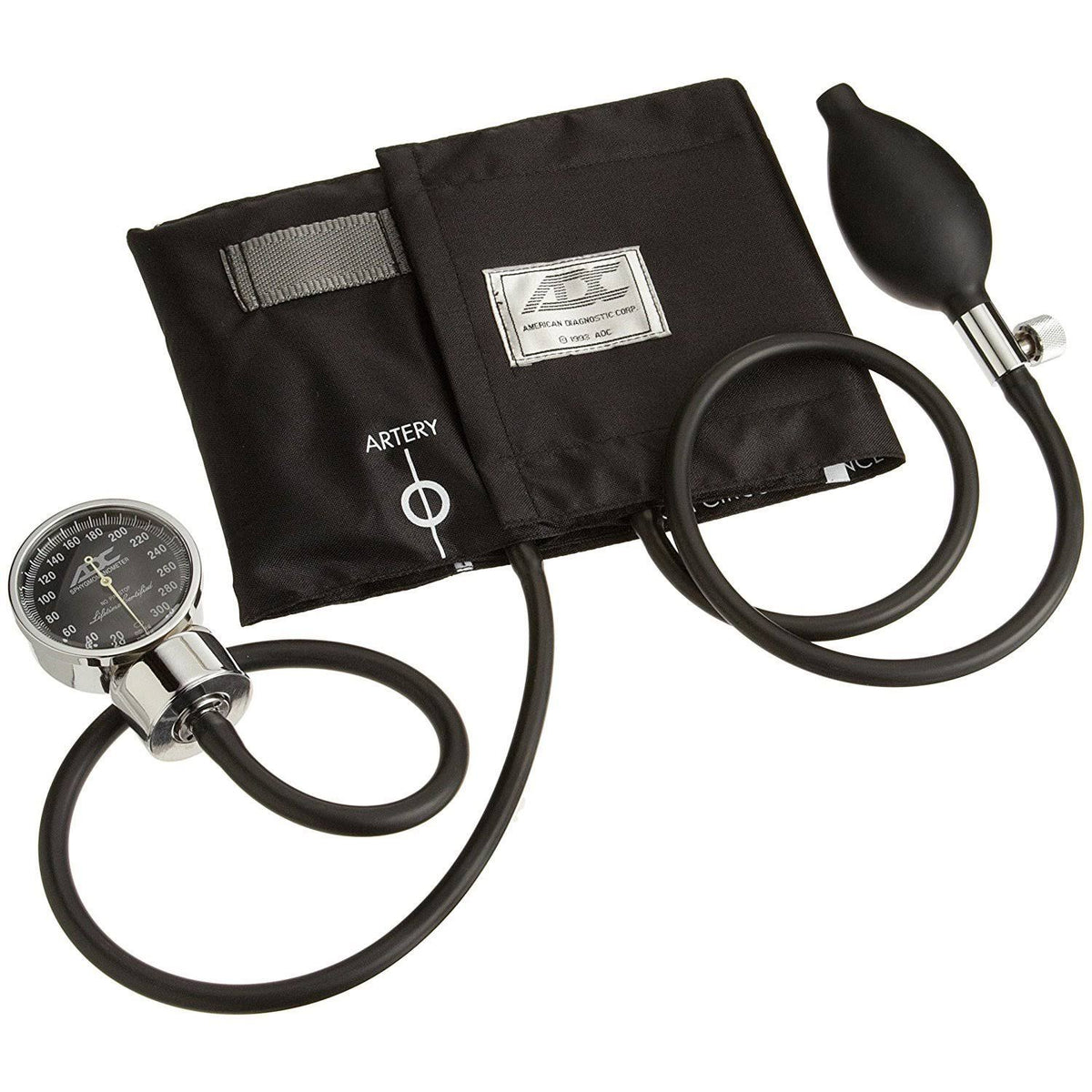 Pocket Aneroid Sphygmomanometer, Adult, Black U441