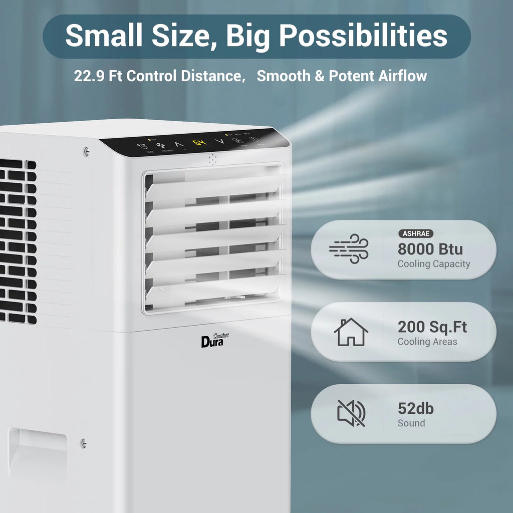 Portable Air Conditioner 4900BTU 3-in-1 AC Unit with Window Kits L10806