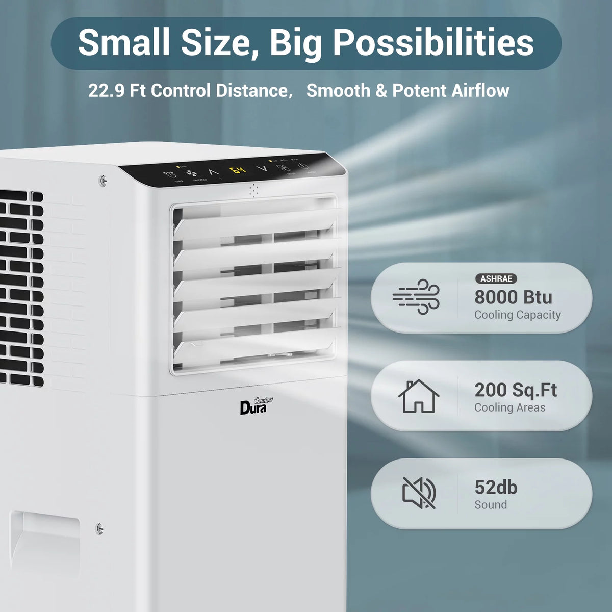 Portable Air Conditioner 4900BTU 3-in-1 AC Unit with Window Kits L10806