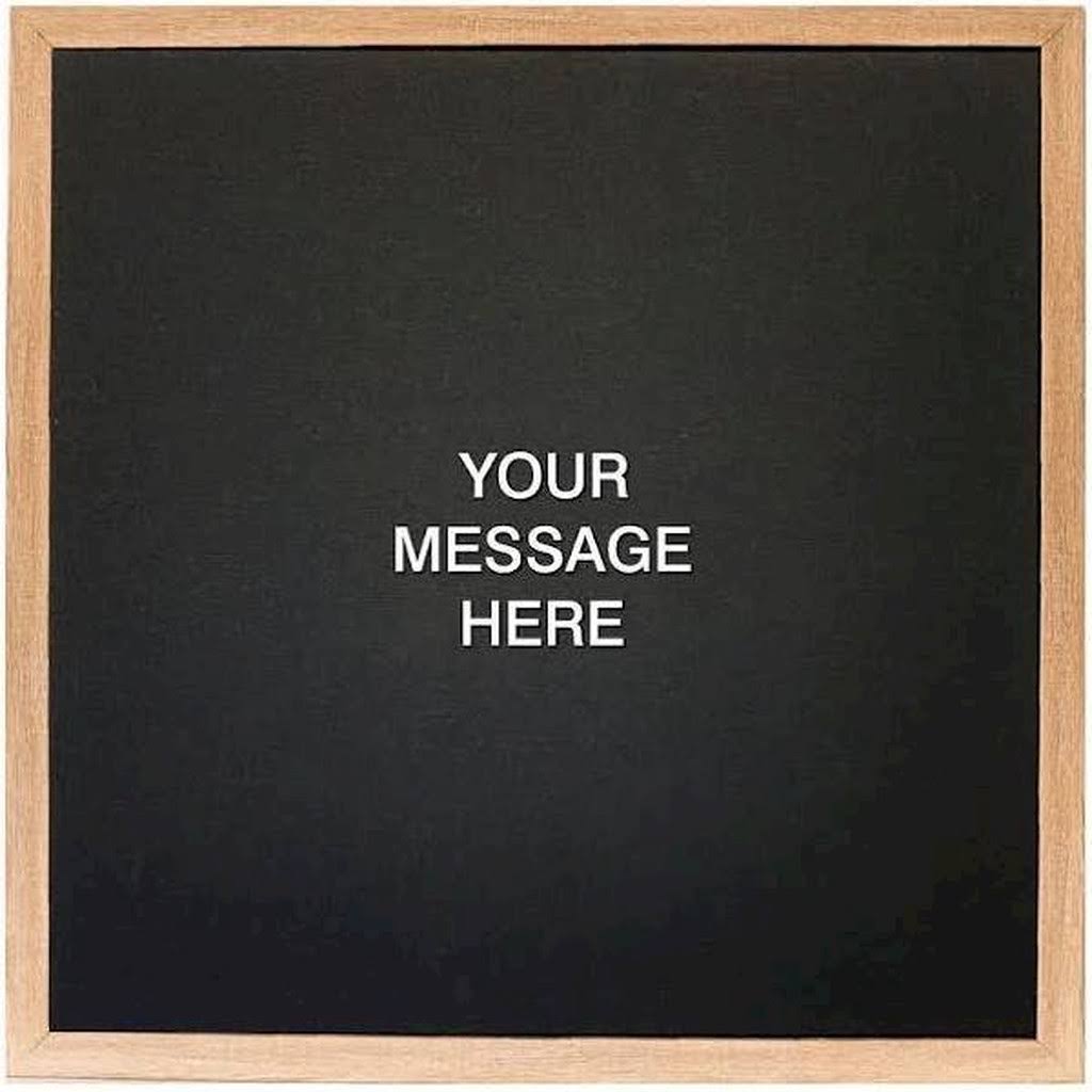 Ebony Magnetic Letter Board O7495