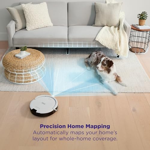 Robot Vacuum and Self-Empty Base with Bagless 60-Day Capacity, Grey F58544