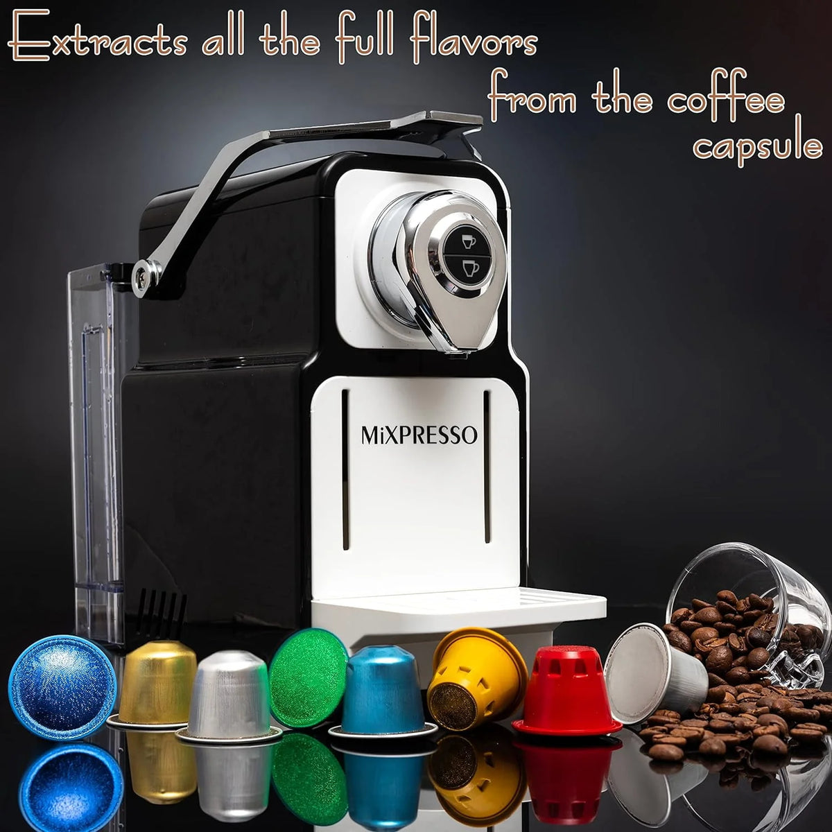 Black 19-Bar Single Serve Espresso Machine O775617