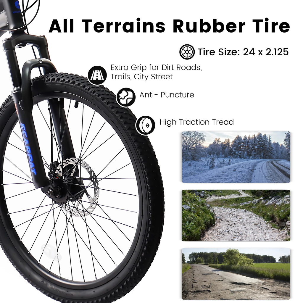 24 inch 21 Speeds High-Carbon Steel Mountain Bike C284963
