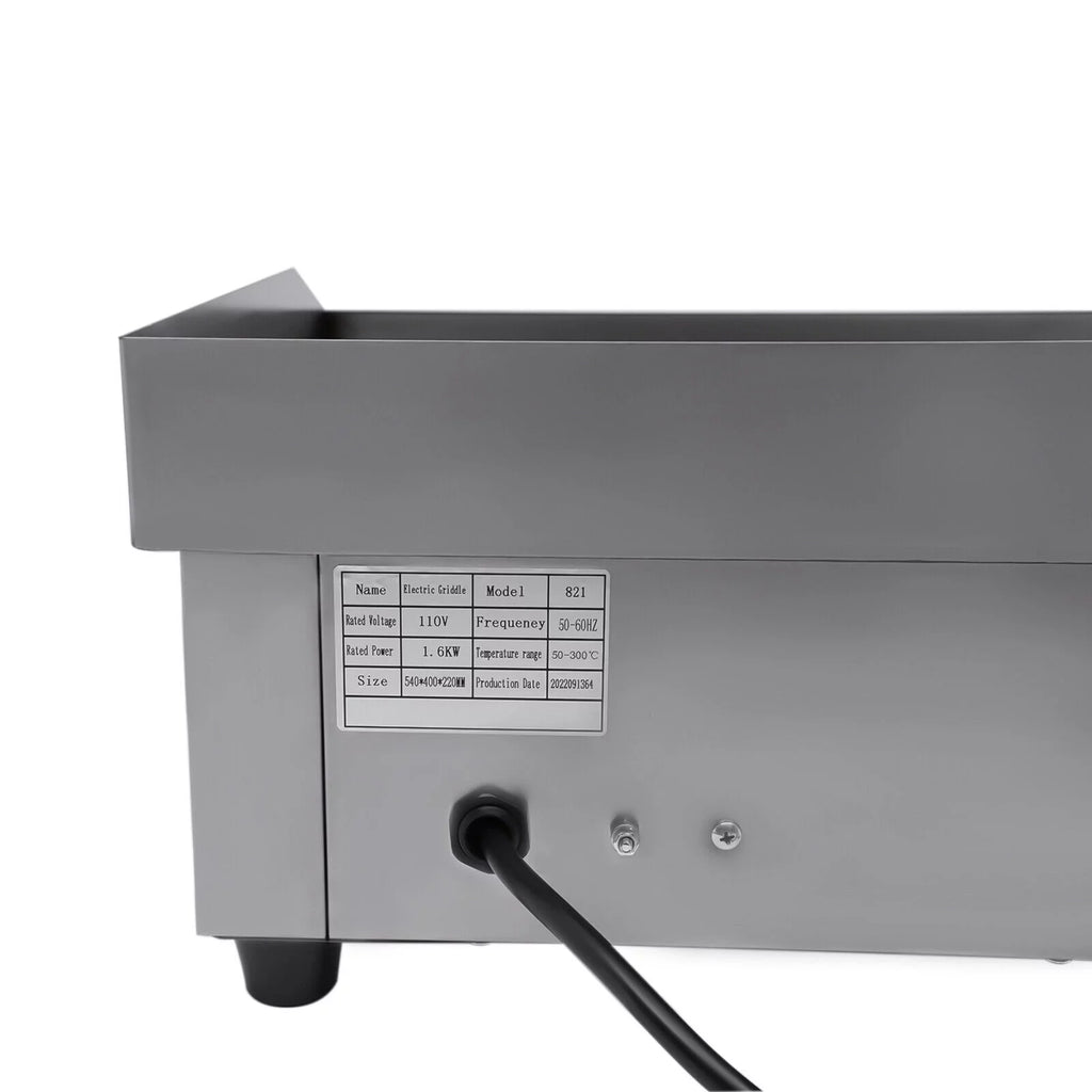 1600w 22" Electric Tabletop Griddle V3766