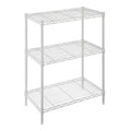 Ivory 3-Tier Metal Wire Shelving Unit O92275