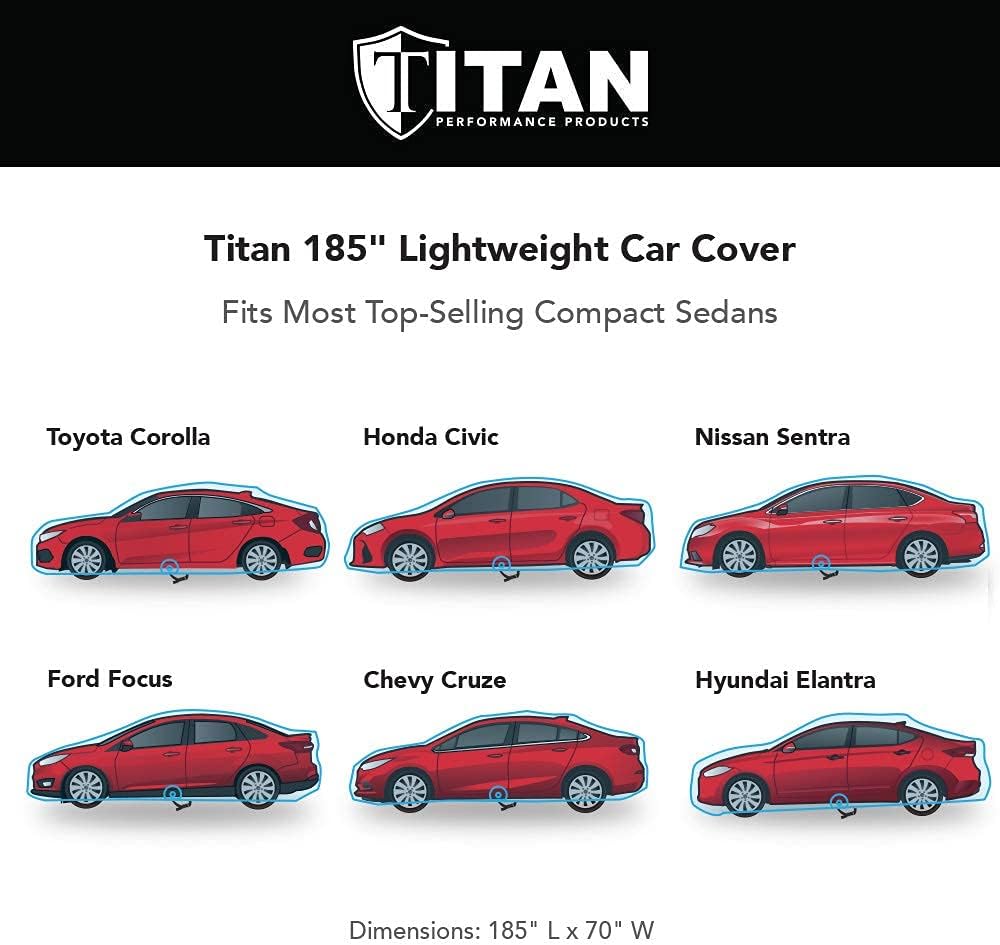 Lightweight Poly 210T Car Cover for Compact Sedans C7067