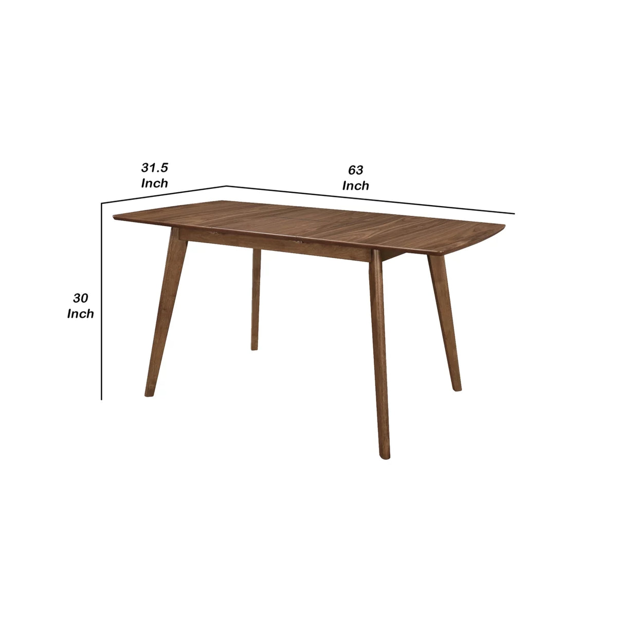 30 Inch Brown Wooden Dining Table W8332