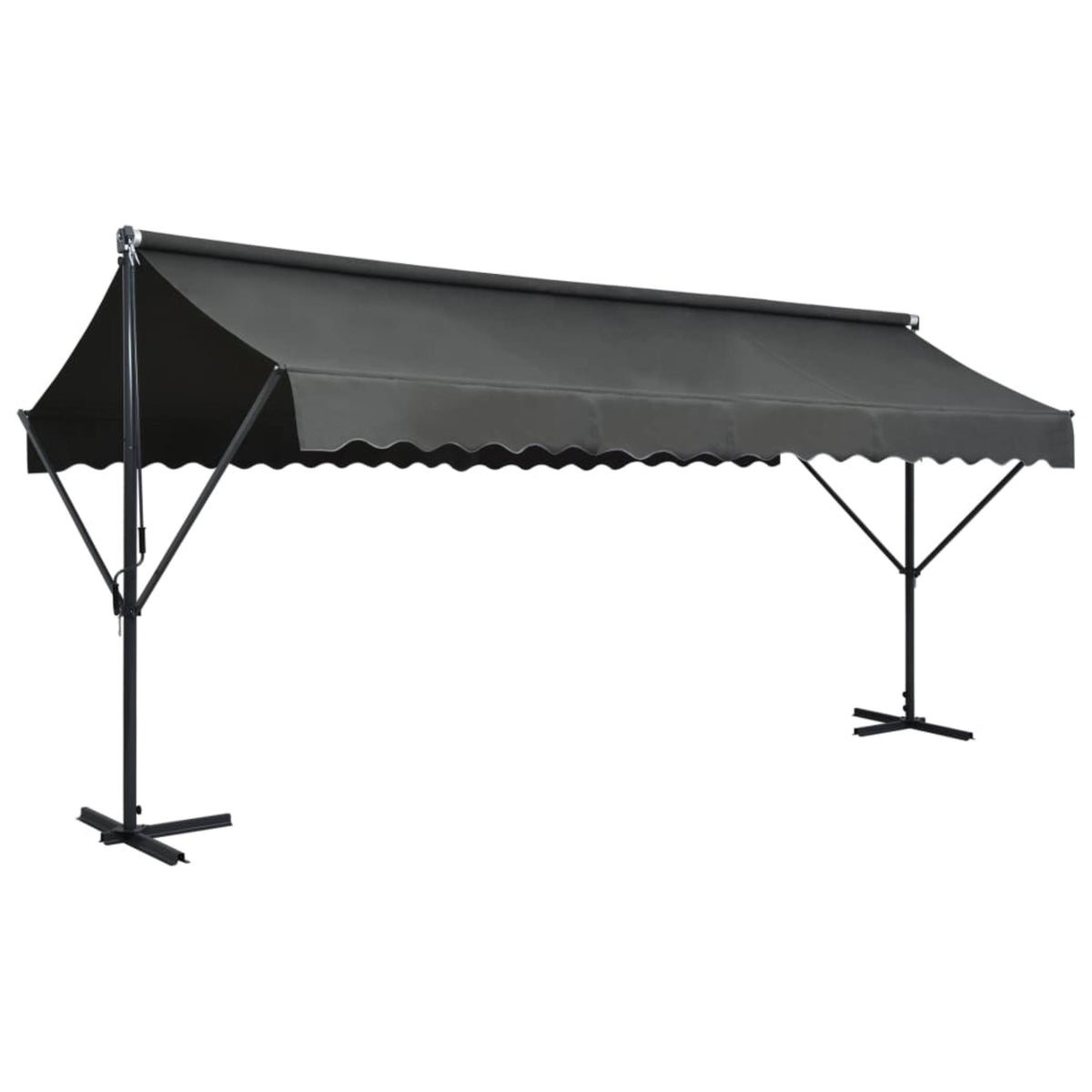 Free Standing Awning 196.9"x118.1" Anthracite D11935