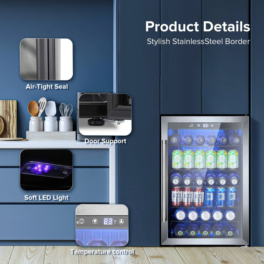 4.5cu.ft 145 Can Beverage Refrigerator Cooler N947