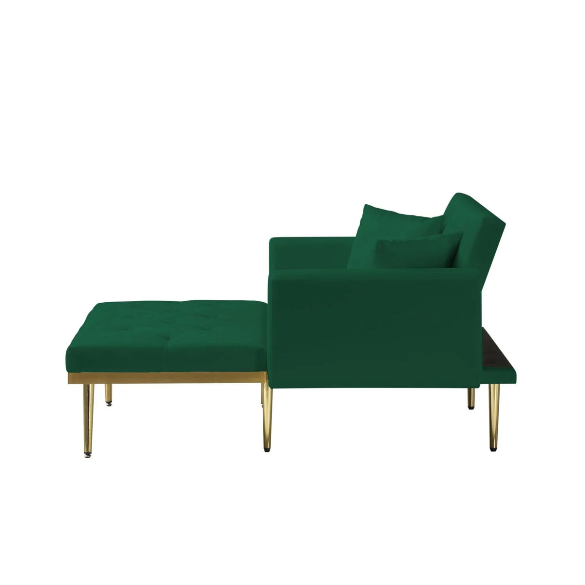 Green Convertible Chaise Lounge Sofa Bed T354400