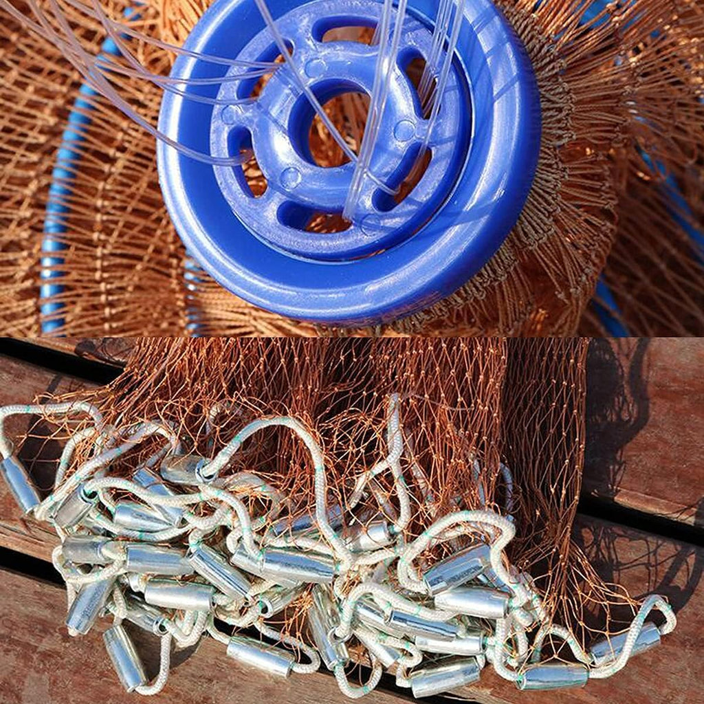 Fishing Net with Lead Sinkers 7ft Radius Z650463