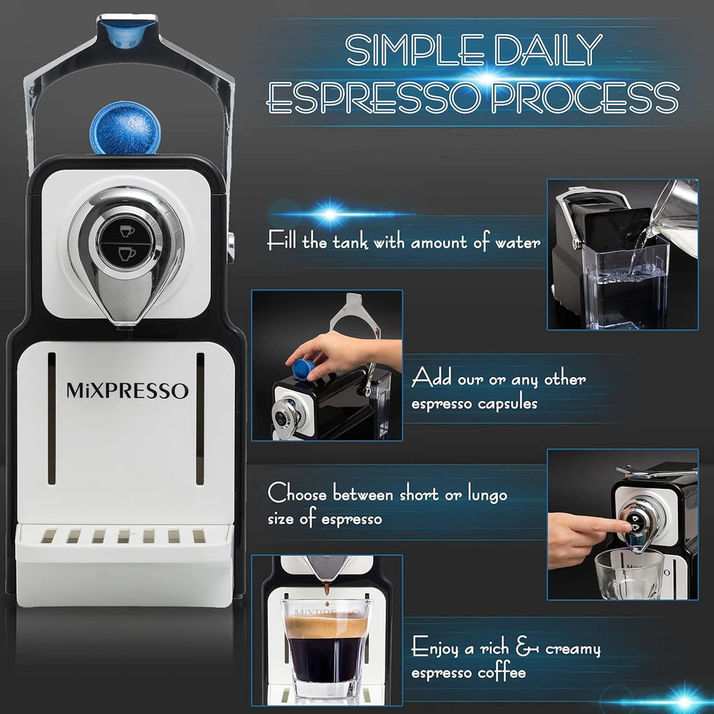 Black 19-Bar Single Serve Espresso Machine O775617
