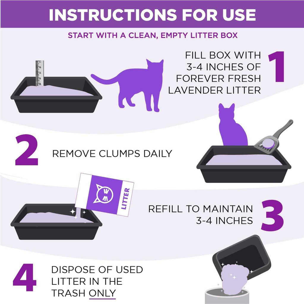 Lavender Clumping Cat Litter N317