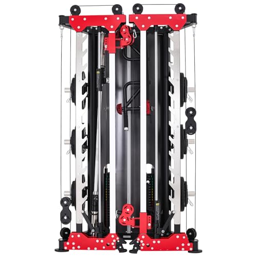 Folding Home Gym Smith Machine with Pulley System K377649