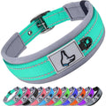 Reflective Neoprene Padded Nylon Adjustable Dog Collar L384