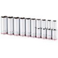 1/2 in. Drive SAE Chrome Deep Socket Set, 10-Piece T910293