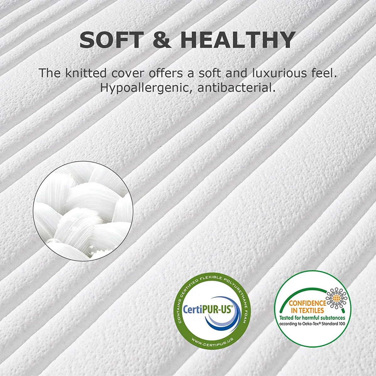 12 Inch King Spring and Memory Foam Hybrid Mattress V51548