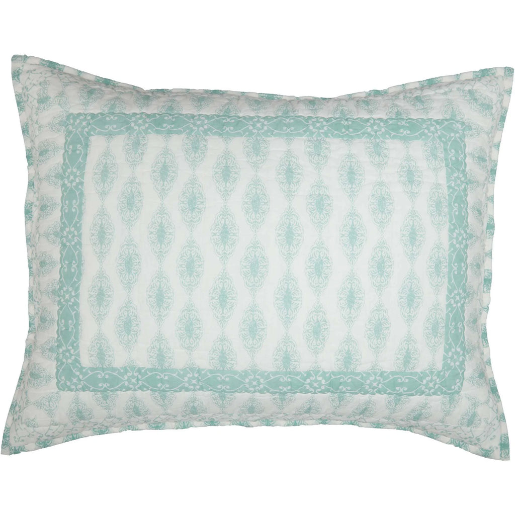 Green Boho Standard Sham 21x27 Q848