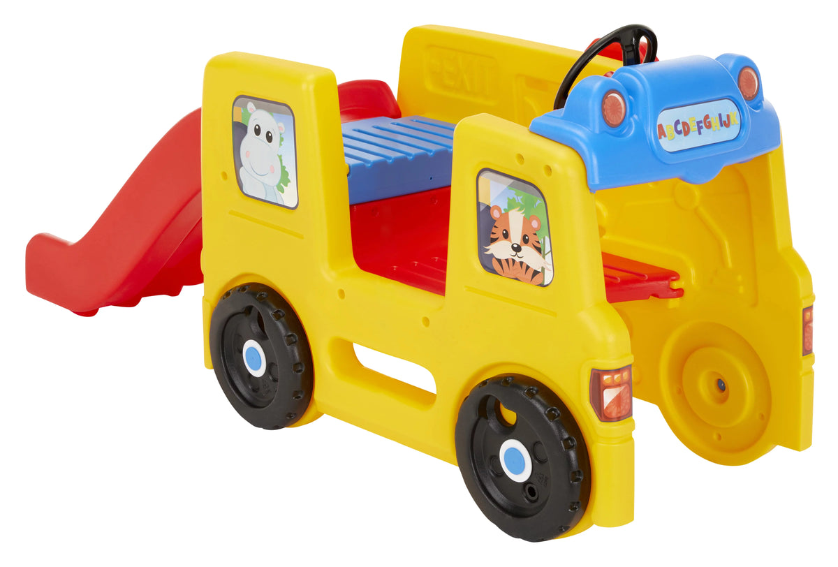 School Bus Climber and Slide with Interactive Dashboard Q836644