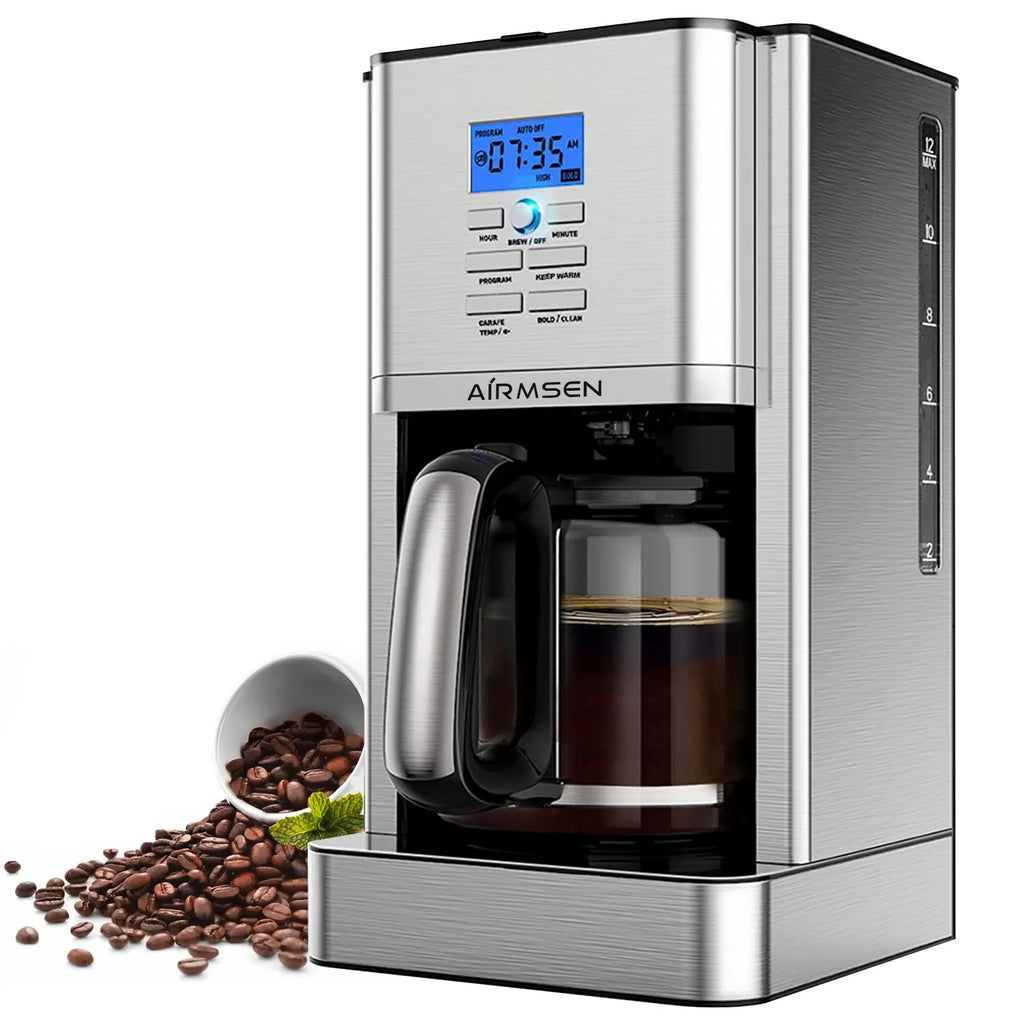 Stainless Steel 12 Cup Programmable Drip Coffee Maker R5843