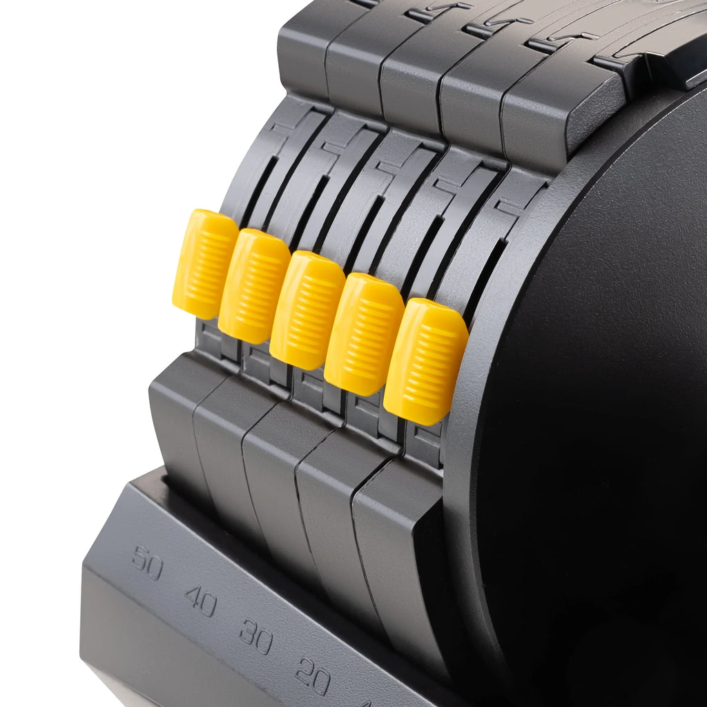 Adjustable Dumbbell System, 6 Dumbbells-in-1 up to 50lbs Y593252