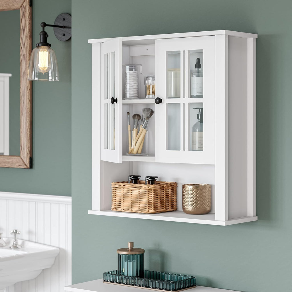 White Two Door Wall Cabinet Y582200