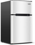 Compact 3.2 Cu.Ft Double Door Stainless Steel Refrigerator B1668