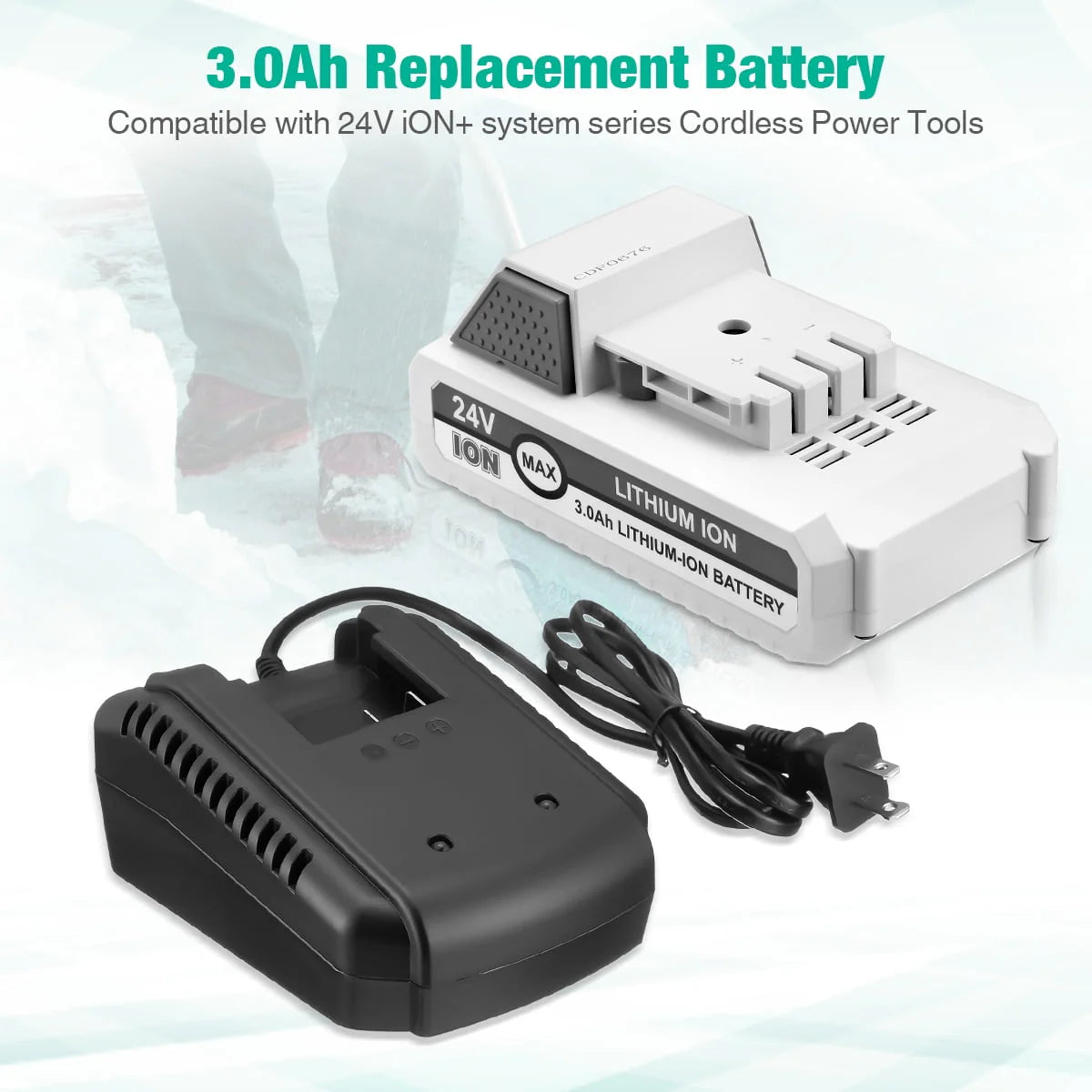 24V Lithium-ion Battery and Battery Charger F615458
